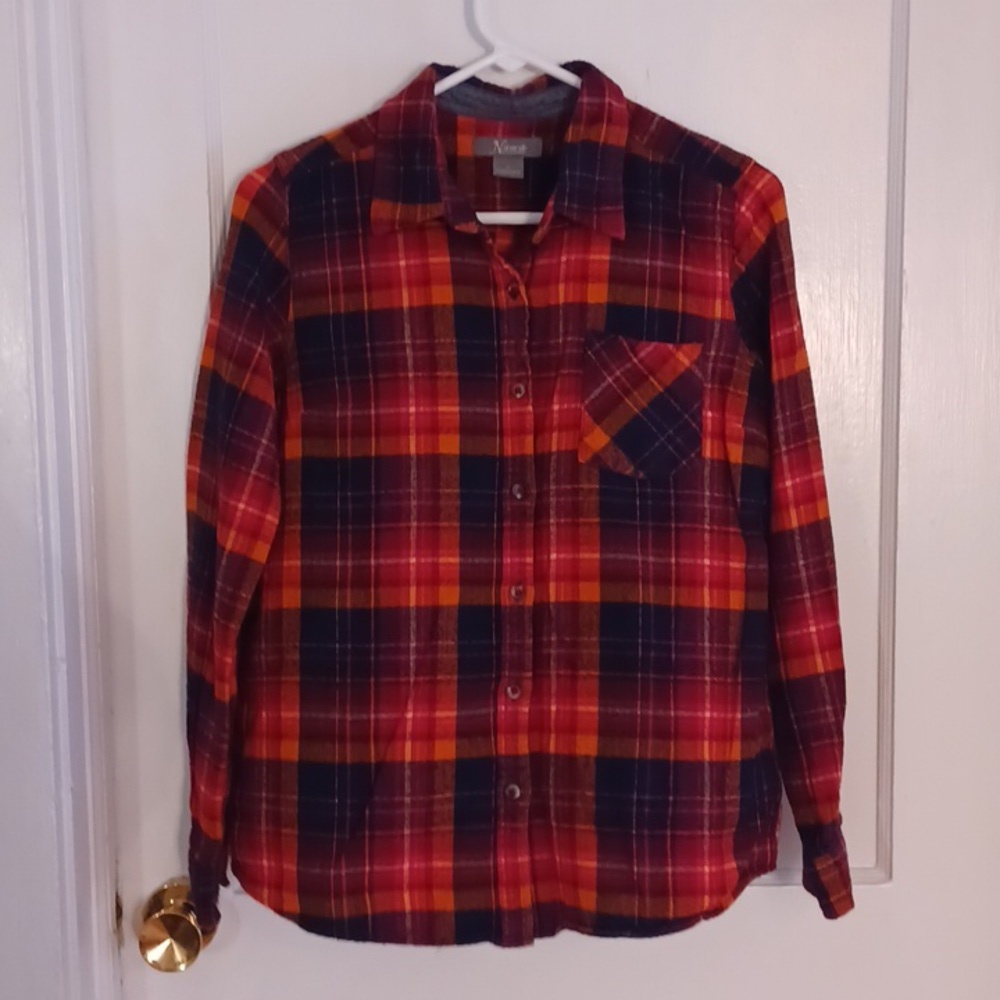 Natural Reflections  flannel  shirt, women's size medium